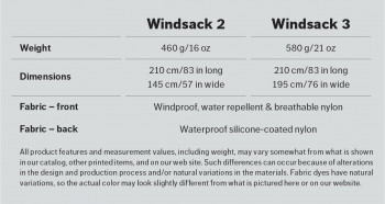 Dimensions Hilleberg Windsack