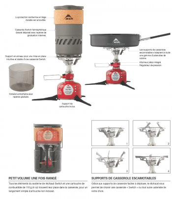 Dimensions Réchaud Msr Switch System Stove