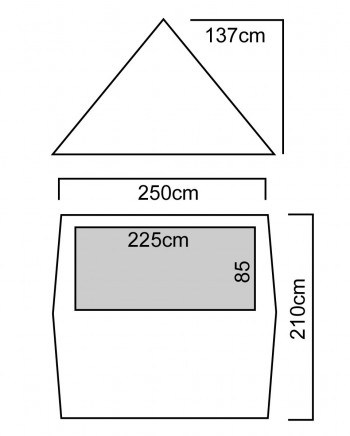 Dimensions Luxe Outdoor Mini Peak II