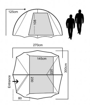 Dimensions Luxe Outdoor Peakarch