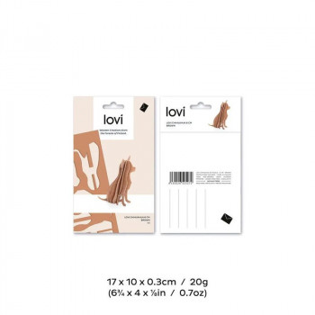 Dimensions Lovi chien Chihuahua en bois décoratif en bois de bouleau