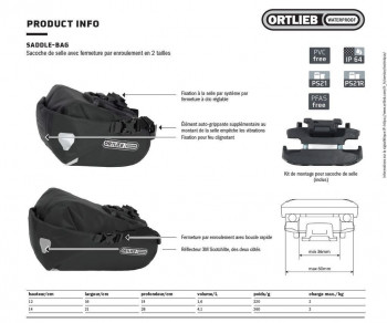 Dimensions Ortlieb