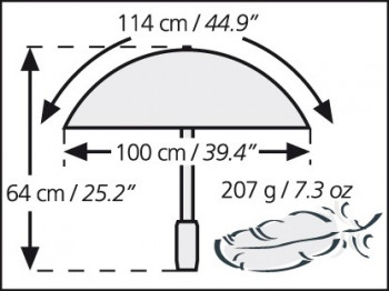 Dimensions EuroSchirm Swing Liteflex