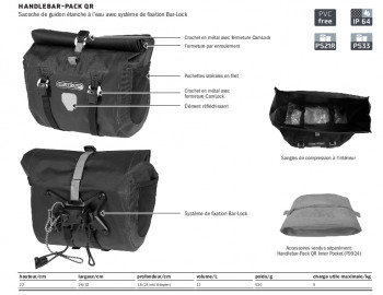 Dimensions Ortlieb Handle-Pack QR
