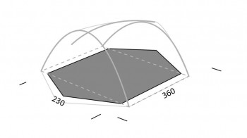 Dimensions Exped Venus III Footprint