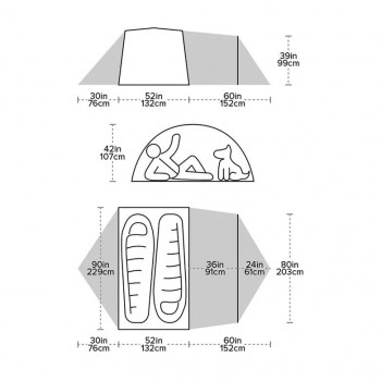 Dimensions Big Agnes Blacktail Hotel 2