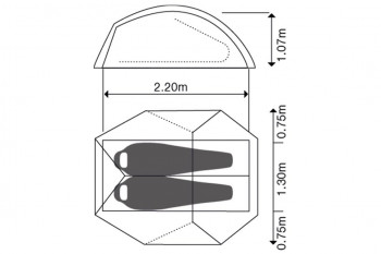 Dimensions Exped Cassira 2