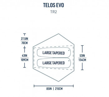 Dimensions Sea To Summit Telos Evo Evo TR2