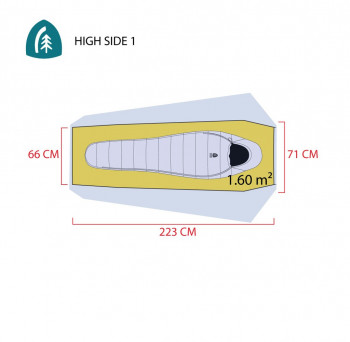 Dimensions Sierra Designs High Side 3000-1