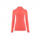 Sweat chaud en laine mérinos Aclima StreamWool Hoodie Woman-Corail
