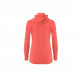 Sweat chaud en laine mérinos Aclima StreamWool Hoodie Woman-Corail