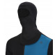 Sous-vêtement laine mérinos Aclima WarmWool Hood Sweater W/Zip Man - Noir/Bleu
