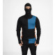 Sous-vêtement laine mérinos Aclima WarmWool Hood Sweater W/Zip Man - Noir/Bleu
