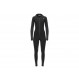 Combinaison avec cagoule 100 % laine mérinos Aclima WarmWool Overall Woman-Noir