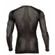 Sous vêtement ultra léger et respirant Aclima WoolNet Light Crew Neck Man-Noir