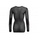Sous-vêtement chaud et ultra-respirant Aclima WoolNet Original Crew Neck Woman-Noir