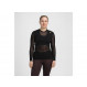 Sous-vêtement chaud et ultra-respirant Aclima WoolNet Original Crew Neck Woman-Noir