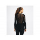 Sous-vêtement chaud et ultra-respirant Aclima WoolNet Original Crew Neck Woman-Noir