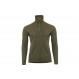 Polo à col zippé chaud et résistant Aclima WoolTerry Polo Man-Olive