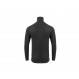 Polo à col zippé chaud et résistant Aclima WoolTerry Polo Man-Noir