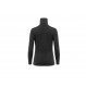 Polo à col zippée chaud et résistant Aclima WoolTerry Polo Woman-Noir