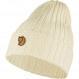 Bonnet à mailles côtelées 100 % laine Fjällräven Byron Hat - Crème/CHalk White