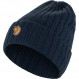 Bonnet à mailles côtelées 100 % laine Fjällräven Byron Hat - Bleu Marine/Dark Navy