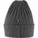 Bonnet à mailles côtelées 100 % laine Fjällräven Byron Hat - Gris Foncé/Graphite