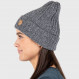 Bonnet à mailles côtelées 100 % laine Fjällräven Byron Hat - Gris Foncé/Graphite