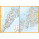 Carte de randonnée des îles Lofoten en Norvège  - Echelle 1:50 000