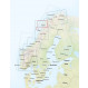 Carte routière et touristique des îles Lofoten au 1/250 000.