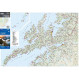 Carte routière et touristique des îles Lofoten au 1/250 000.