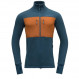 Devold Egga Grid Merino Jacket Man-Flood/Flame