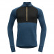 Devold Expedition Merino 235 Z.Neck Man-Bleu Flood/Black