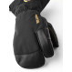 Gants 3 doigts chauds et imperméables en cuir Hestra Army Leather Gore-Tex 3-fingers- Noir