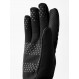 Gants chauds en polaire tactiles Hestra Windshield Liner Gloves-Noir