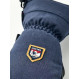 Moufles en cuir chaudes et imperméables Hestra CZone Mountain Mitt-Bleu Marine/Navy