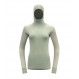 Sous-vêtement doux et confortable Devold Kvitegga Merino 230 Hoodie Woman-Raw White