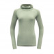 Sous-vêtement doux et confortable Devold Kvitegga Merino 230 Hoodie Woman-Raw White