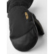 Moufles en cuir chauds et imperméables Hestra Army Leather Gore-Tex Mitt-Noir