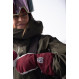 Moufles chaudes en cuir avec doublure amovible en polaire Hestra Heli Ski Female Mitt-Bordeaux