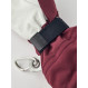 Moufles chaudes en cuir avec doublure amovible en polaire Hestra Heli Ski Female Mitt-Bordeaux