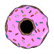 NoSo Patch Logo - Pink Donut