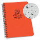 Rite in the Rain Top Spiral Notebook 12X18cm-Orange