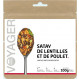 Satay de lentilles et de poulet - Voyager