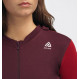 Aclima WarmWool Hood Sweater W/Zip Woman - Bordeaux/ Fig/Red Dahlia