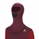 Aclima WarmWool Hood Sweater W/Zip Woman - Bordeaux/ Fig/Red Dahlia