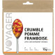 Crumble pomme framboise - Voyager