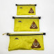 Hilltop Packs Zipper Pouches Classic Printed - Yellow Poop