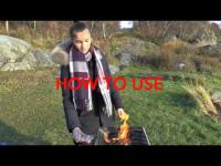 Barbecue Barbiq : portable, pliable et réutilisable en acier inoxydable.